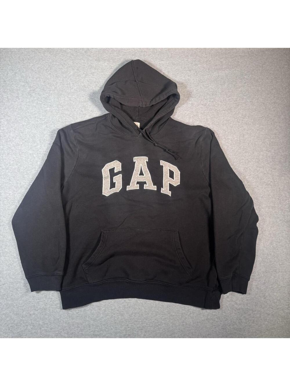 Y2K black gap Spellout hoodie